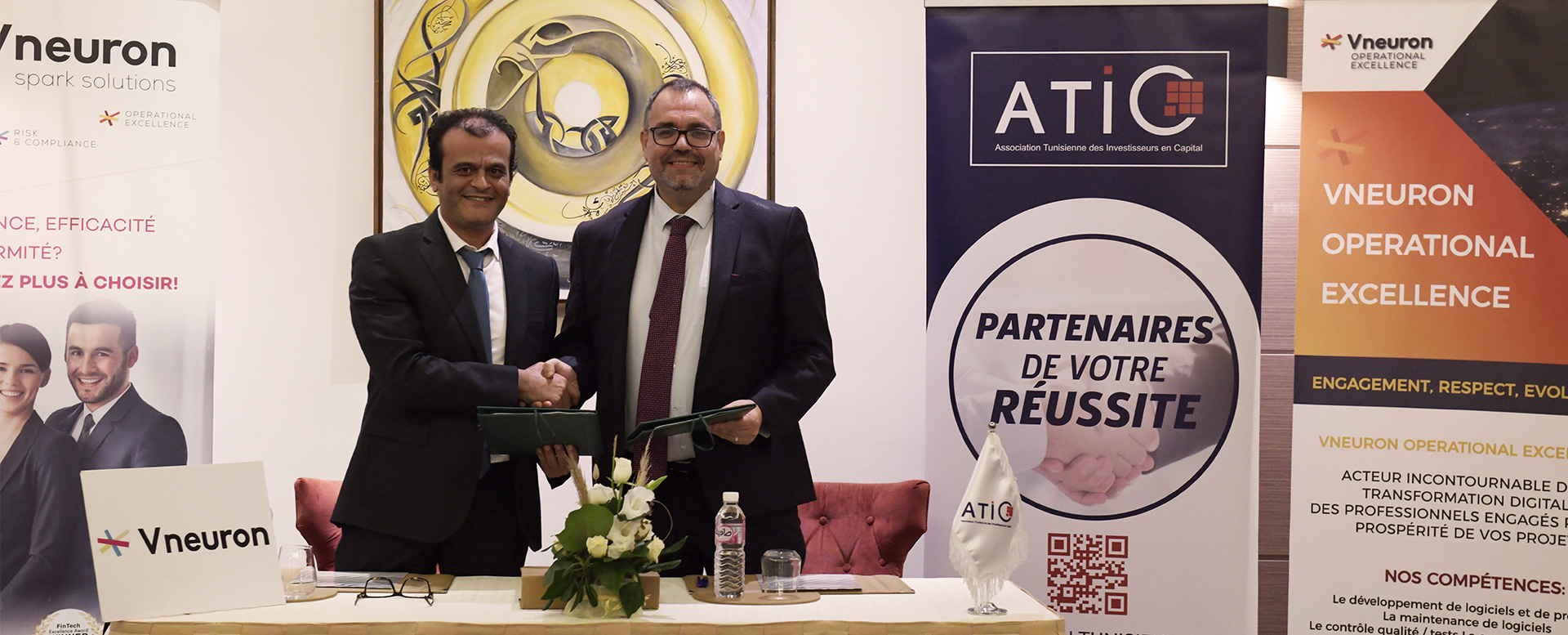 Signature d’une convention de partenariat entre l’ATIC et Vneuron