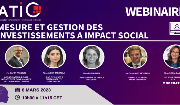 Webinaire : Mesure et gestion des investissements à impact social